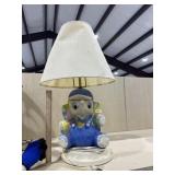 Elephant Table Lamp w/Shade