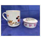 Disney Coffee Cup & Disney Trinket Box