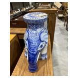 Ceramic Elephant Plant Stand 14"H