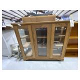 Glass/Wood Display Cabinet - Broken Glass