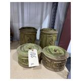 4 Pcs - Plastic Canisters