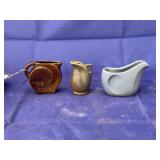 3 Pcs Frankoma Pottery - Mini Pitchers