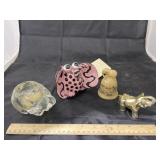 4 Pcs Elephants - Ceramic Figure - Candle Holder