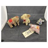 4 pcs. Rocking Elephant, Toy Elephant, & more