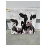 Cow Art on Canvas 24"x24"