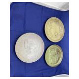 3 pcs. Frankoma Pottery collector Plates