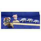 Bag of Assorted Elephant Figurines