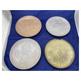 4 pcs. Frankoma Pottery Collector Plates