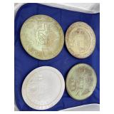 4 pcs. Frankoma Pottery Collector Plates