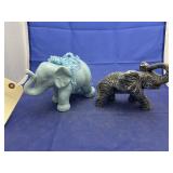 2 pcs. Ceramic elephant & decorative elephant