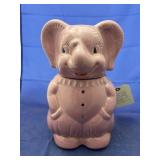 Ceramic elephant cookie jar