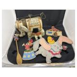 6 Pc - Wooden Elephant Marionette n Spoon