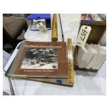 Wooden Box w/3x5 Index Cards - Currier & Ives