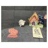 3 pcs. Ceramic Elephant Planter, salt shaker