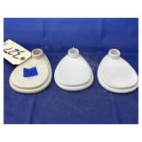 3 Pcs - Frankoma Taper Candle Holders