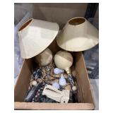 2 - Table Lamps - Light Bulbs - Costume Jewelry