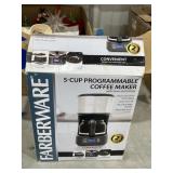 Farberware 5 Cup Coffee Maker in box