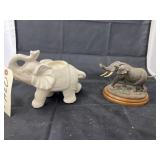 Glass Elephant Candle Holder & Paperweight