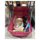 Plastic Bin w/Tablet Cover - Plasticware & More