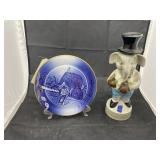 2pc -1989 Porcelain Dï¿½cor Peace on Earth Original
