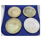 4 pcs. Frankoma Pottery Collector Plates