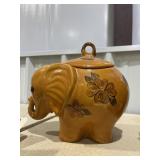 Ceramic Elephant Cookie Jar