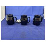 3 pcs. Frankoma Pottery cups