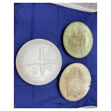 3 pcs. Frankoma Pottery Collector Plates