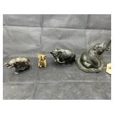 4 Pcs - Metal Elephants