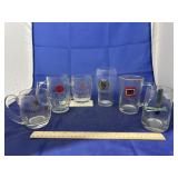 6 Pcs - Advertising Beer Glasses