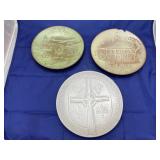 3 pcs. Frankoma Pottery Collector Plates