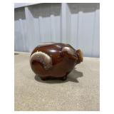 Ceramic Corky Pig Coin Bank
