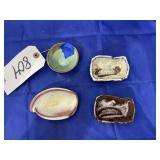 4 Pcs - Frankoma Pottery Ash Trays