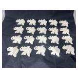 Bag of Ceramic Elephant Ornaments