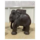 Wooden Elephant Figure