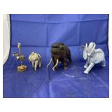 4 Pcs - Elephant Figurines