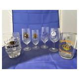 6 Pcs - Advertising Beer Glasses