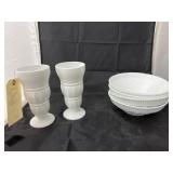 6 Pcs- Glass Bowls & 2 Drinking Glasses