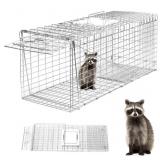 2 Ct. Animal Trap, 26x10x9' Heavy Duty Folding Ca