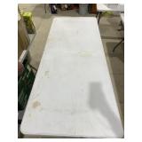 6' Folding White Table, 'USED'