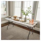 Peakform 6 Ft Plastic Folding Table with Carrying