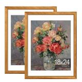 2 Pack Vittanly 18'x24' Wooden Picture Frame- Ru