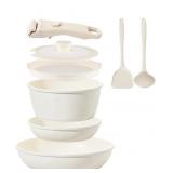 Ceramic Cookware Set, Non Stick, 8 pcs, Pots and