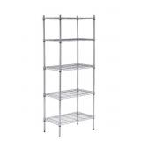 Designers Image Chrome 5-Tier Wire Shelving Unit-