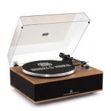 Angels Horn Vinyl Record Player, Walnut Cabinet, B