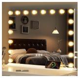 Vanity Top Mirror, with Hollywood Type Lights and