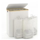 Hamper for Laundry with Lid, 160L Extra Large 3 Se