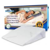 Sleepnitez 8' Bed Wedge Pillow, Memory Foam, Whit