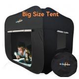 Pop Up Sensory Tent for Kids, Black Out Hiding Den