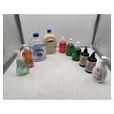 10 Ct. Hand Soap Lot - (2) Spa Soap 64 Fl.Oz (3) A